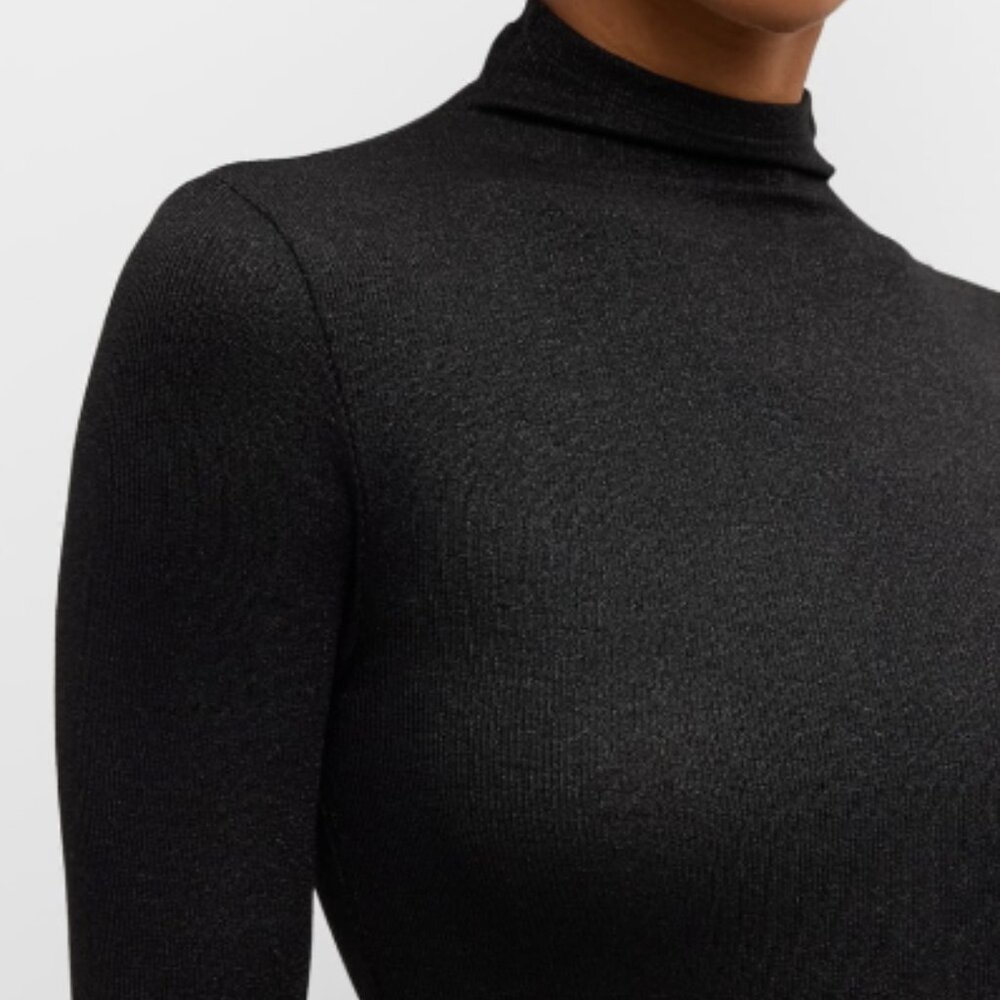 FRAME Sparkly Lurex Turtleneck Top XS NWOT